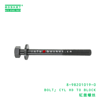 8-98201019-0 BOLT; CYL HD TO BLOCK suitable for ISUZU  4JJ1 4JH1 8982010190